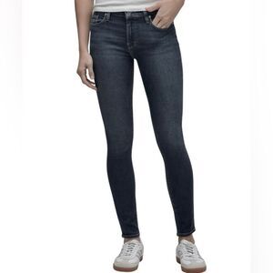 Hudson Jeans Nico Mid Rise Super Skinny Jeans in Faded Black Wash Women’s 27